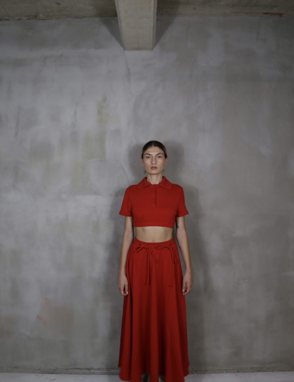 Runa Red Skirt Set - Image 2