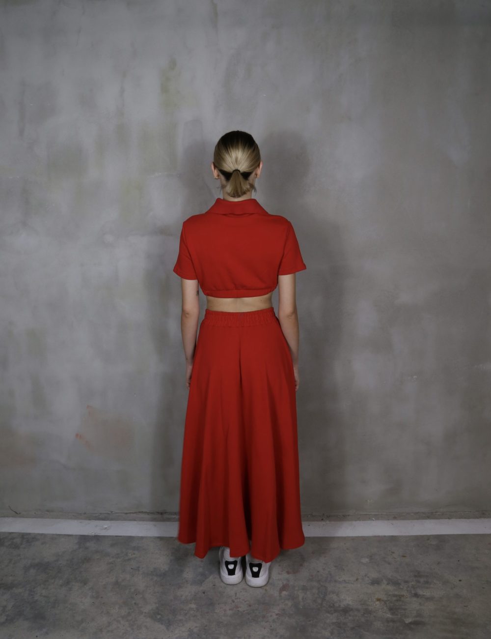 Runa Red Skirt Set - Image 4