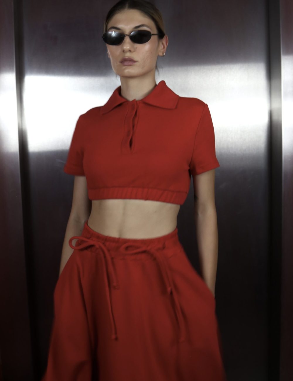 Runa Red Skirt Set - Image 6