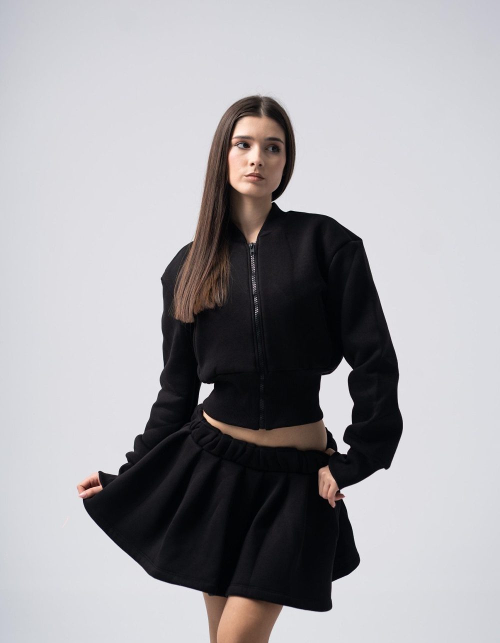 Inej Skirt Set In Black - Image 2