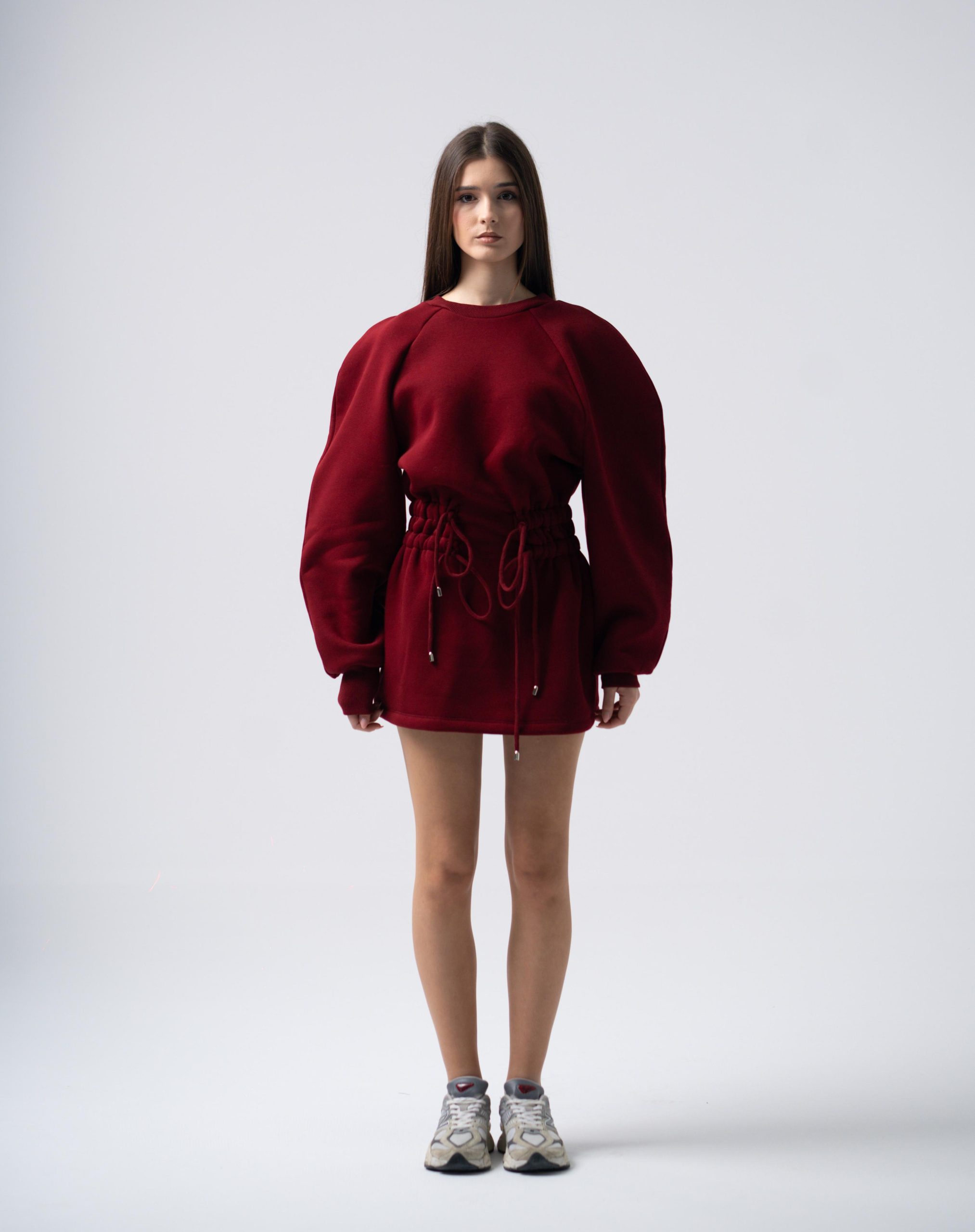 Mins Dress in Burgundy