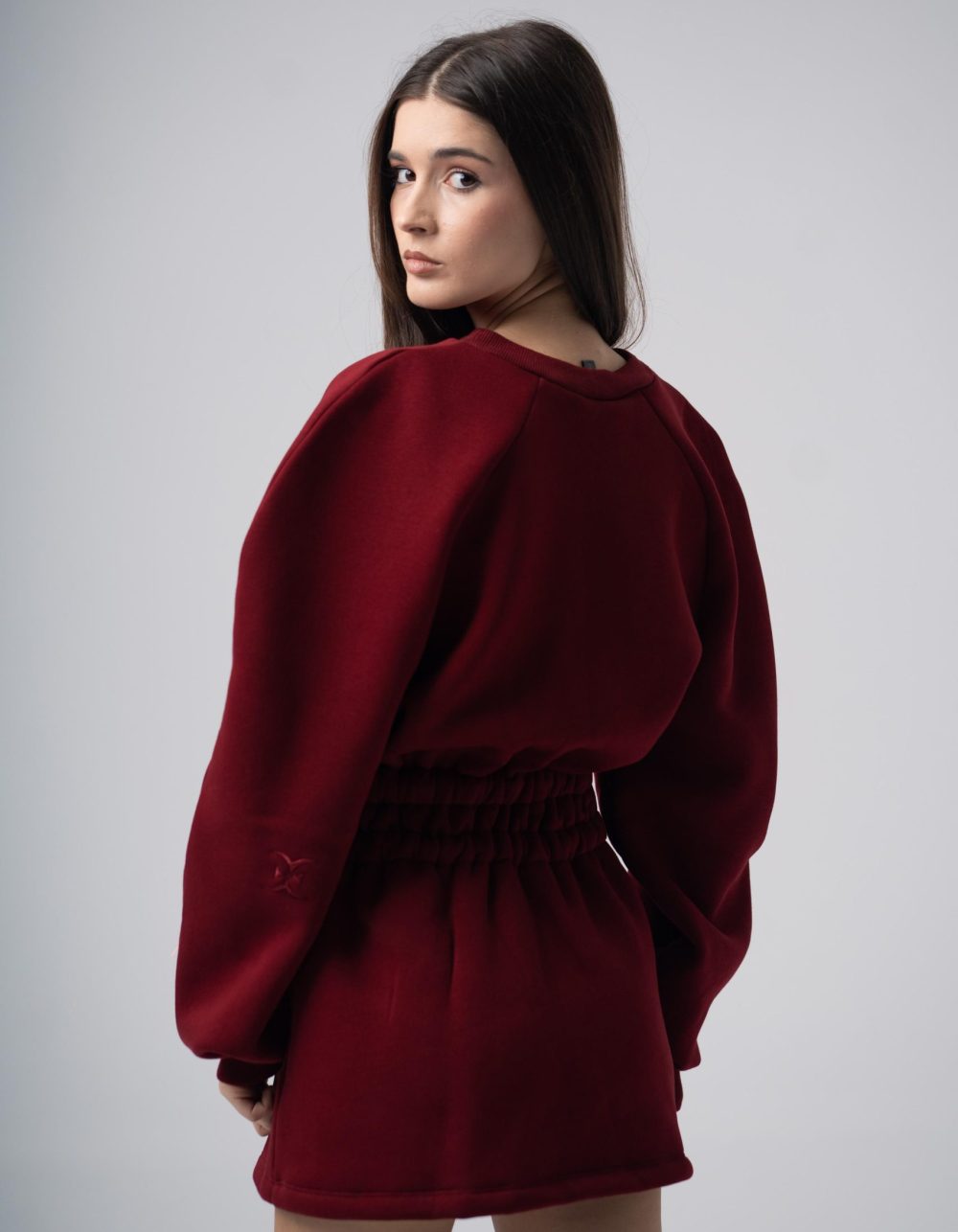 Mins Dress in Burgundy - Image 4