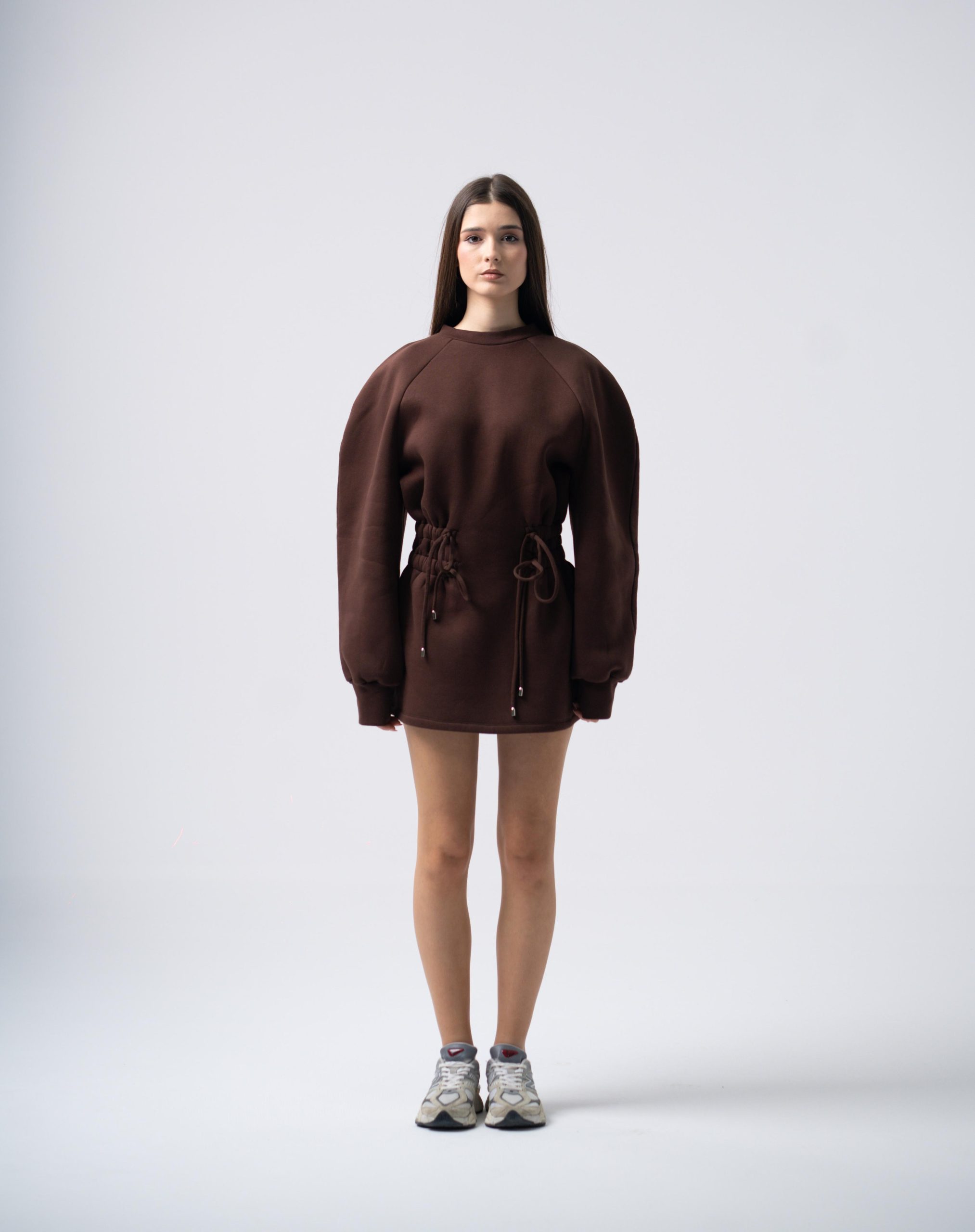 Mins Dress in Dark Brown
