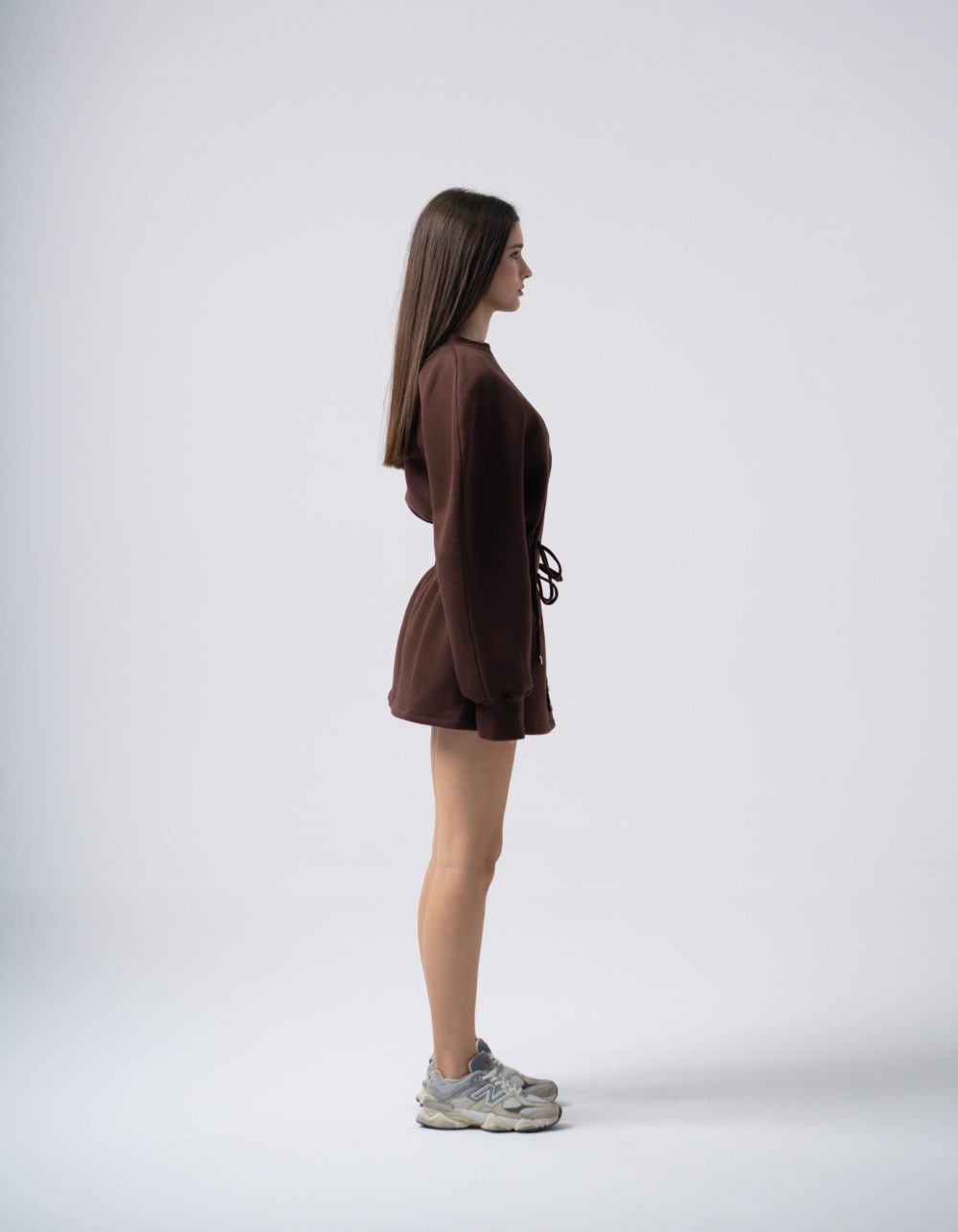 Mins Dress in Dark Brown - Image 3
