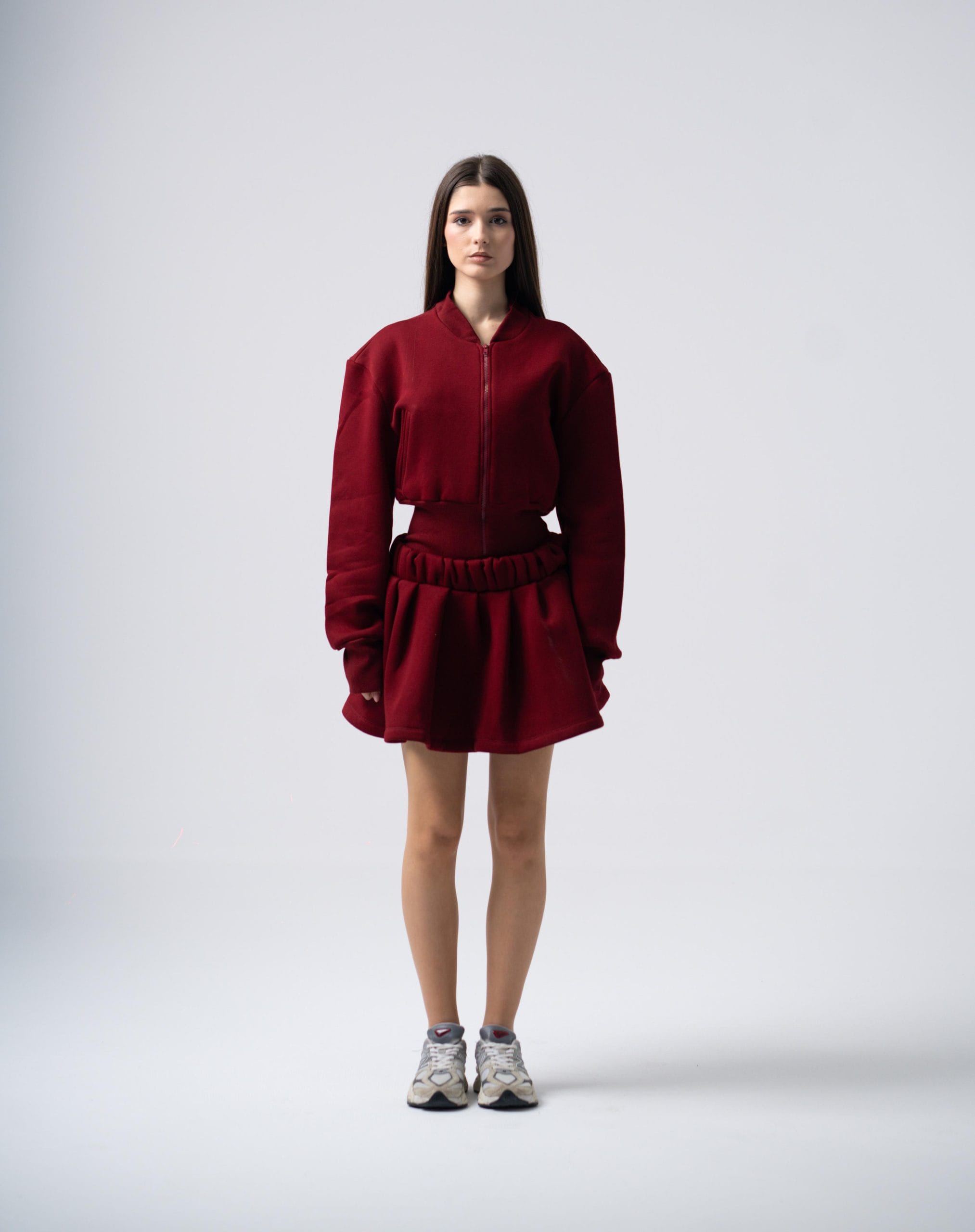Inej Skirt Set In Burgundy