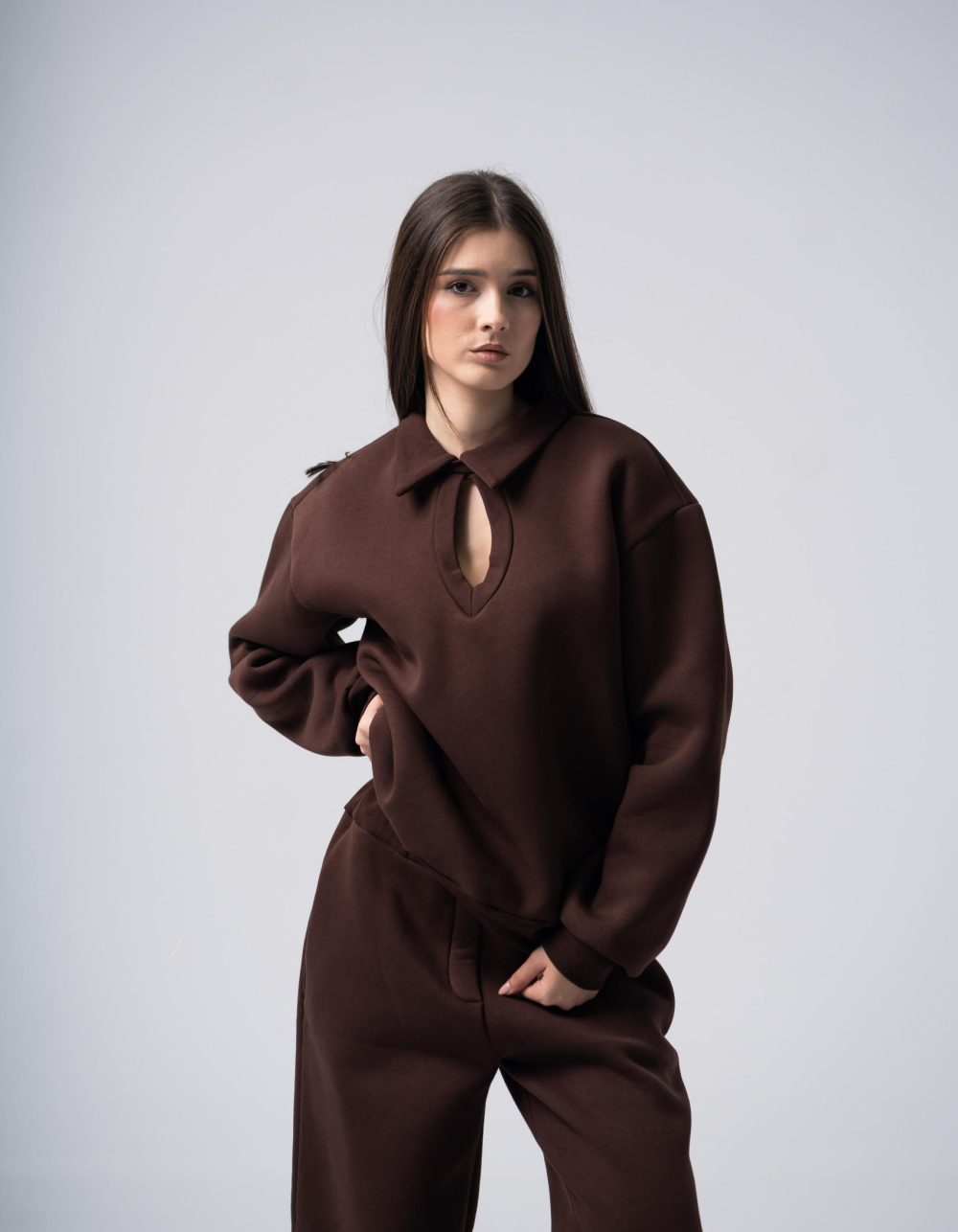 Eclips Pants Set in Brown - Image 6