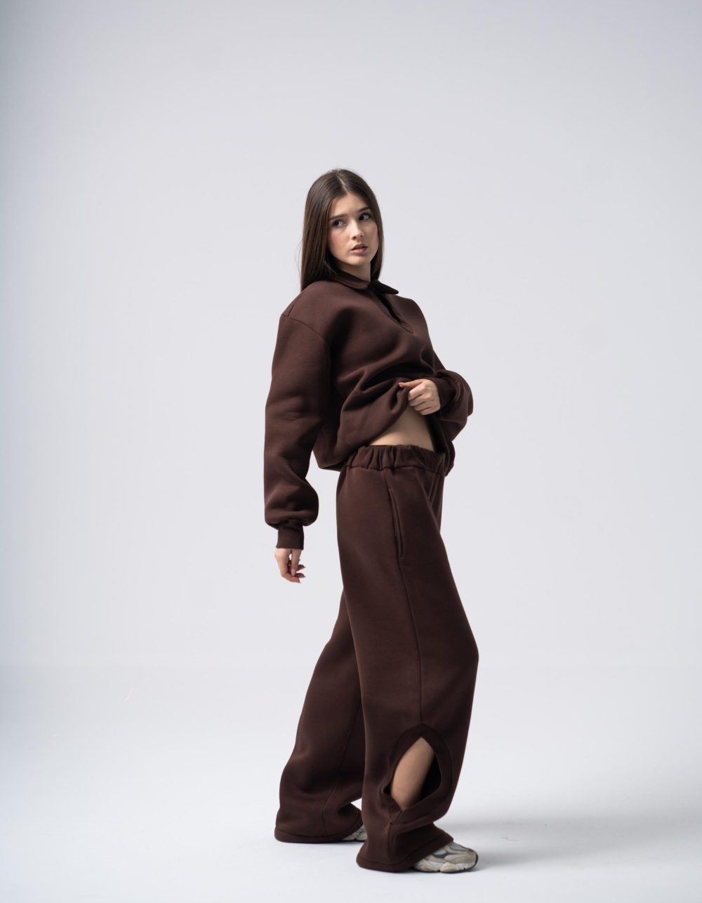Eclips Pants Set in Brown - Image 2
