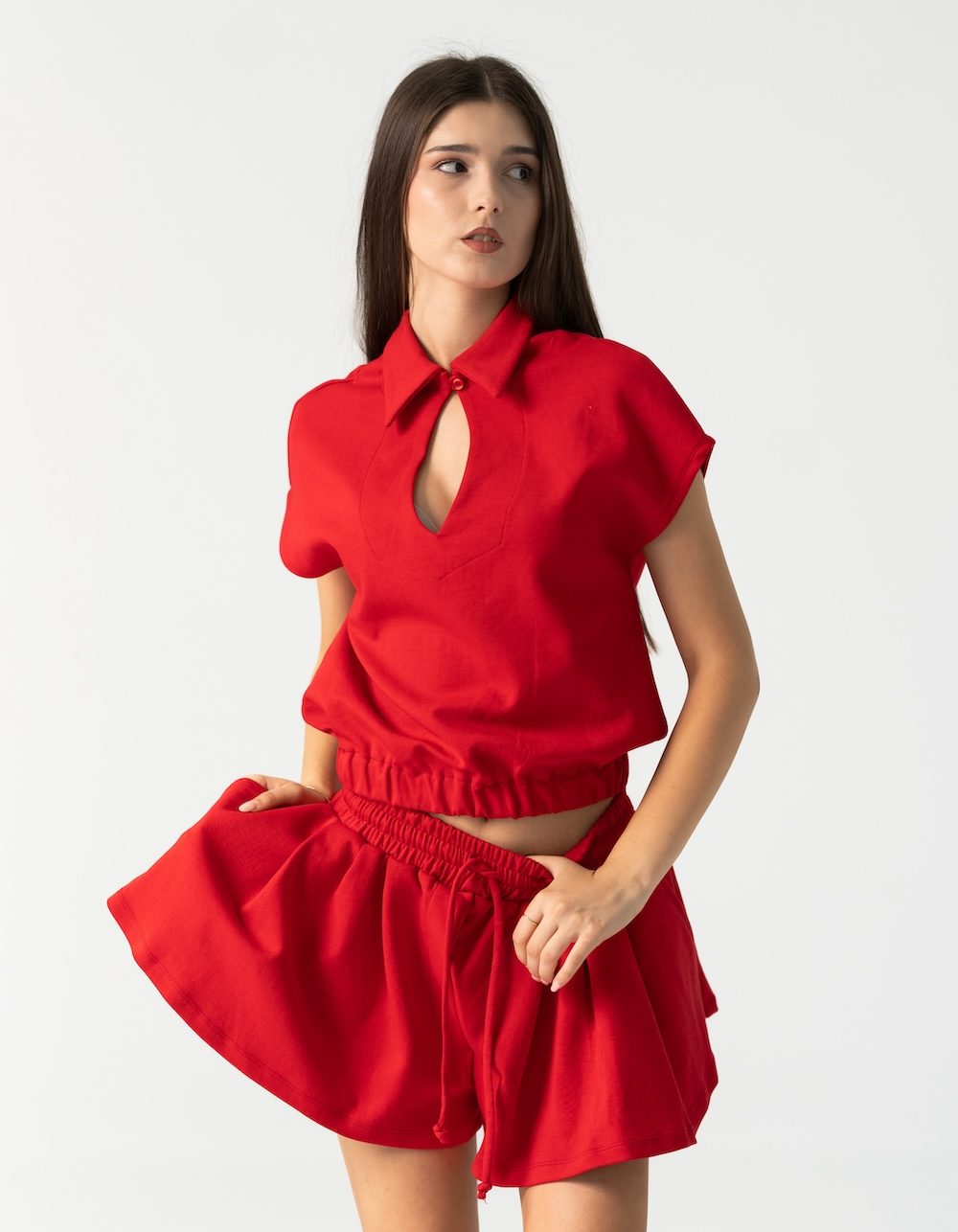 Dax Tennis Set with Skort Red - Image 4