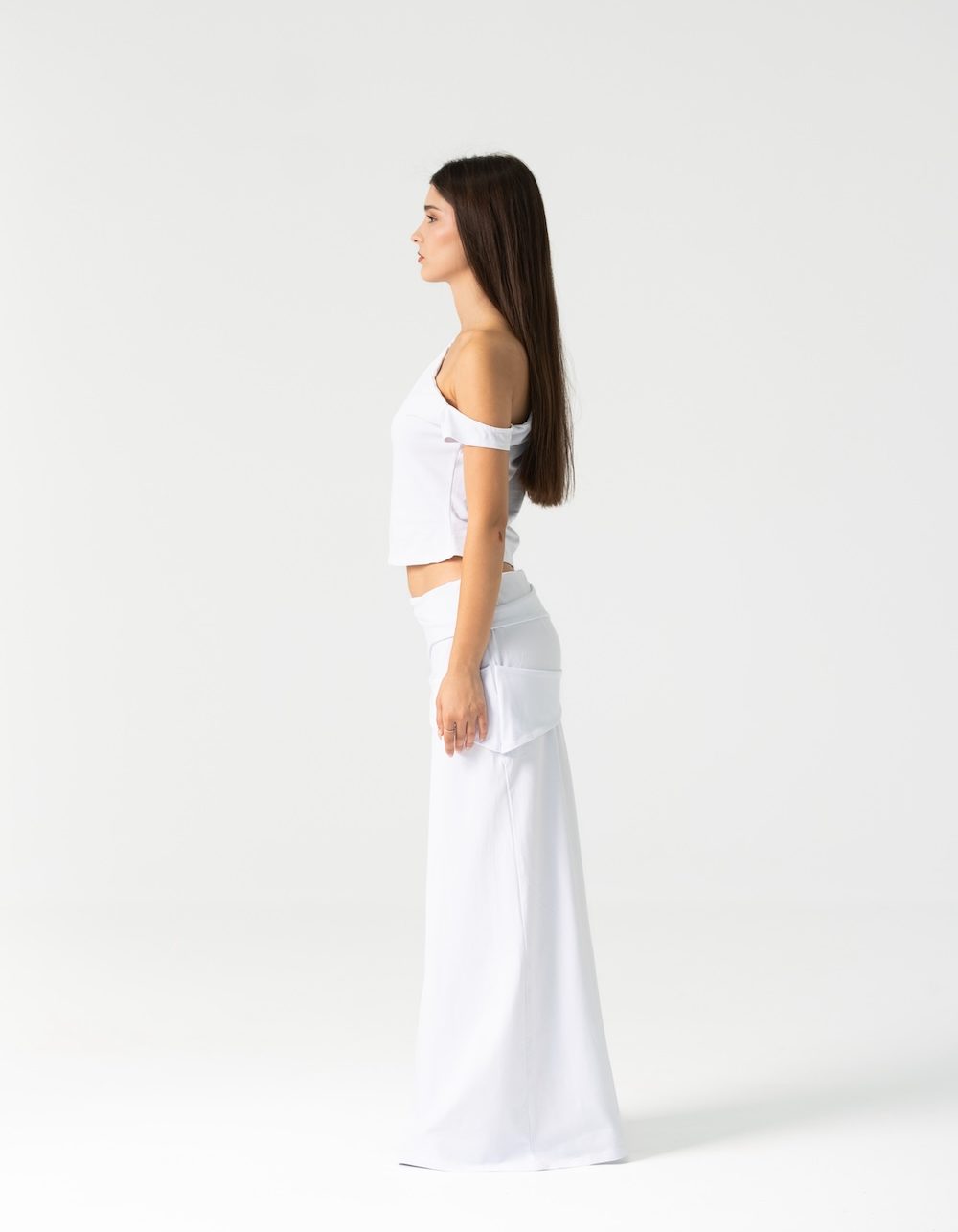 Nia Skirt Set in White - Image 3