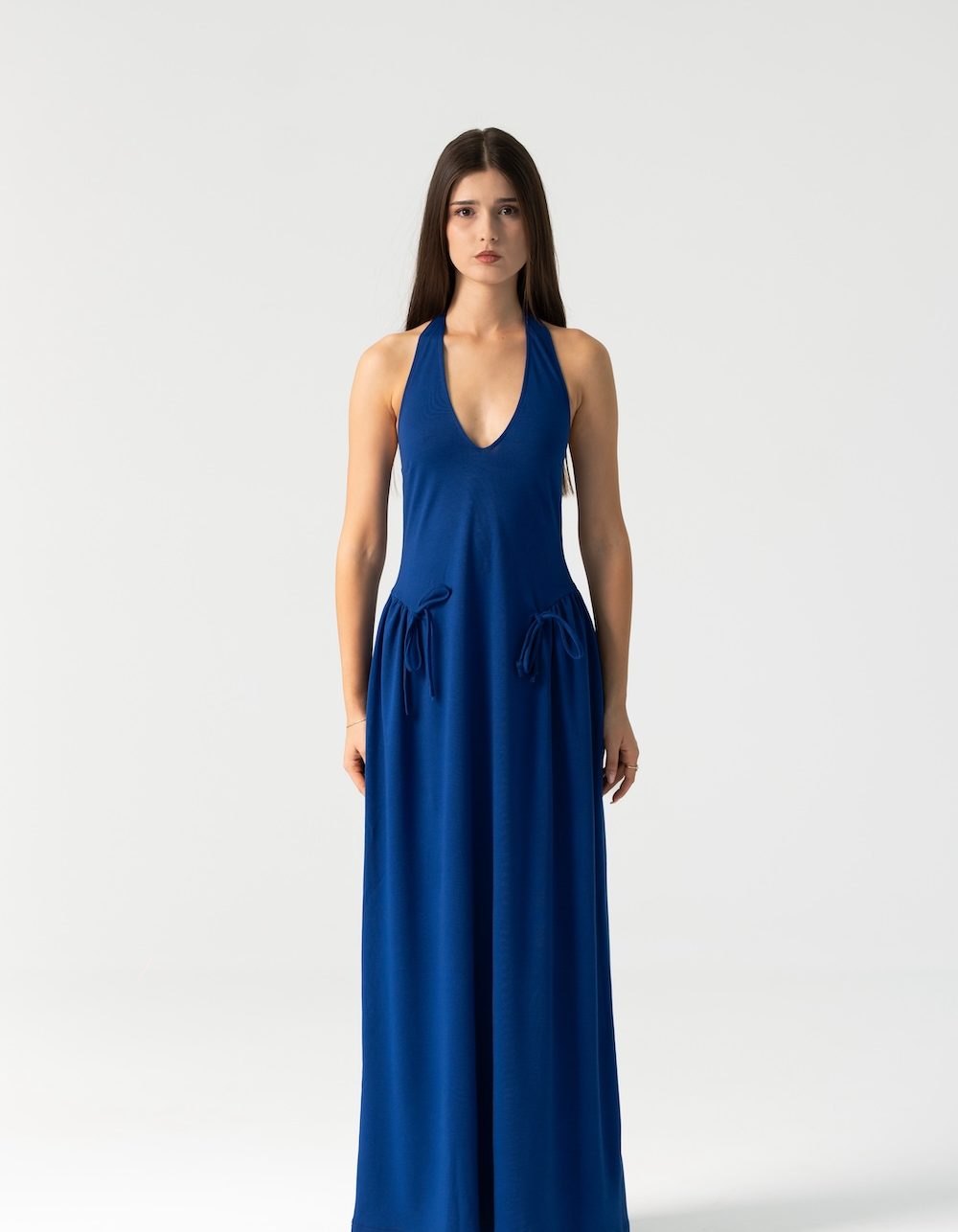 Ame Long Maxi Dress in Royal Blue