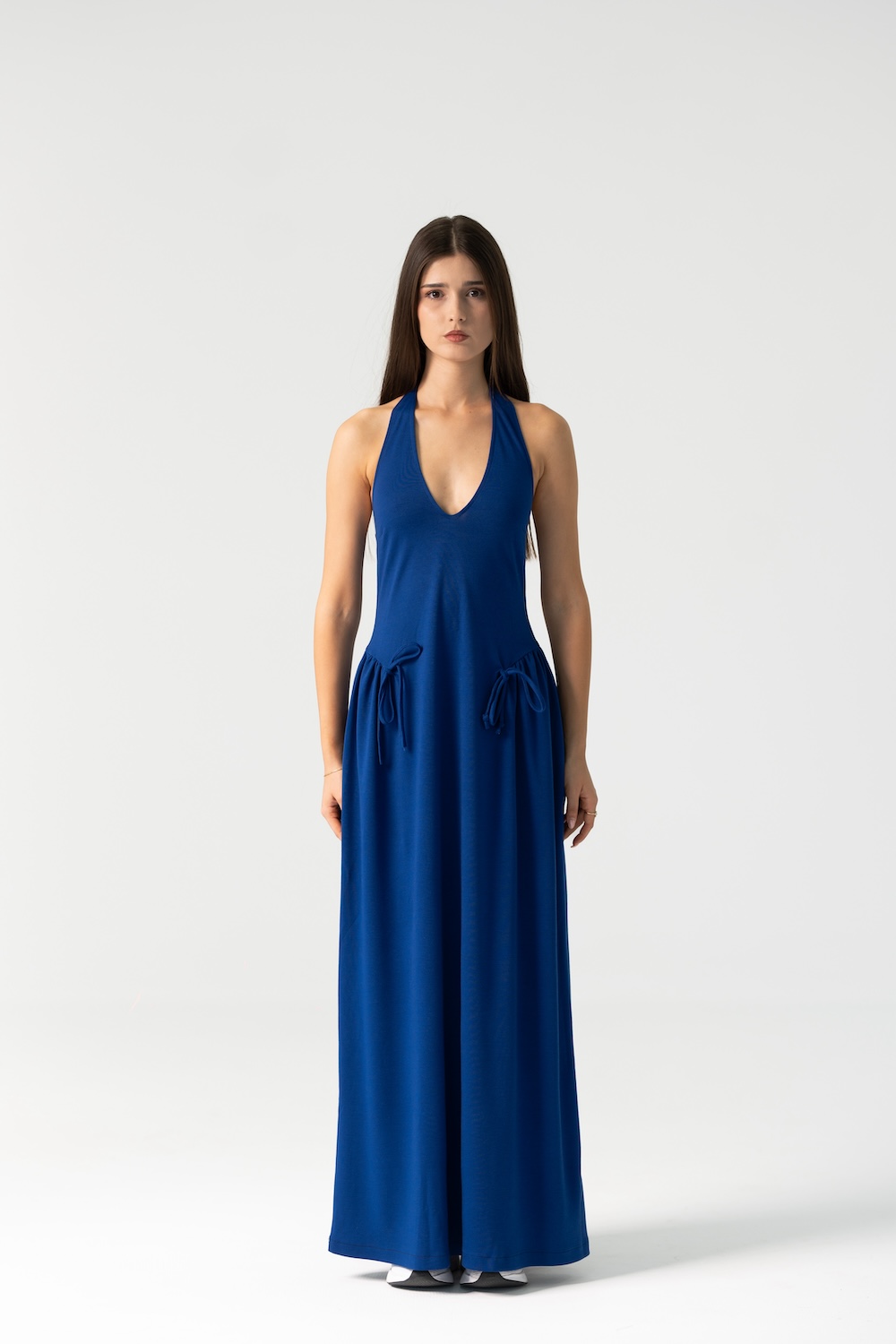 Ame Long Maxi Dress in Royal Blue