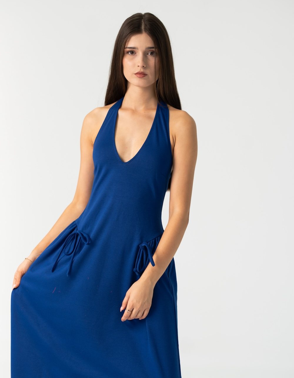 Ame Long Maxi Dress in Royal Blue - Image 4