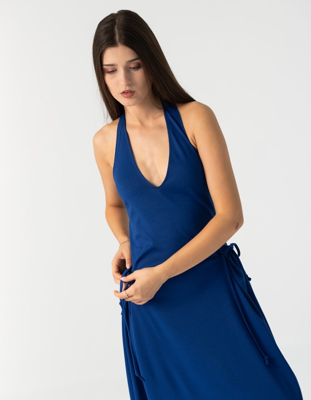 Ame Long Maxi Dress in Royal Blue - Image 6