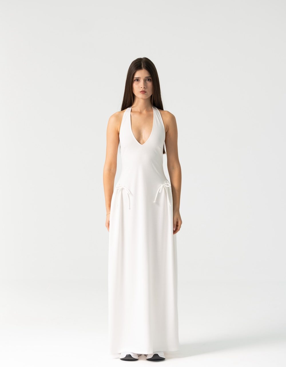 Ame Long Maxi Dress in  White