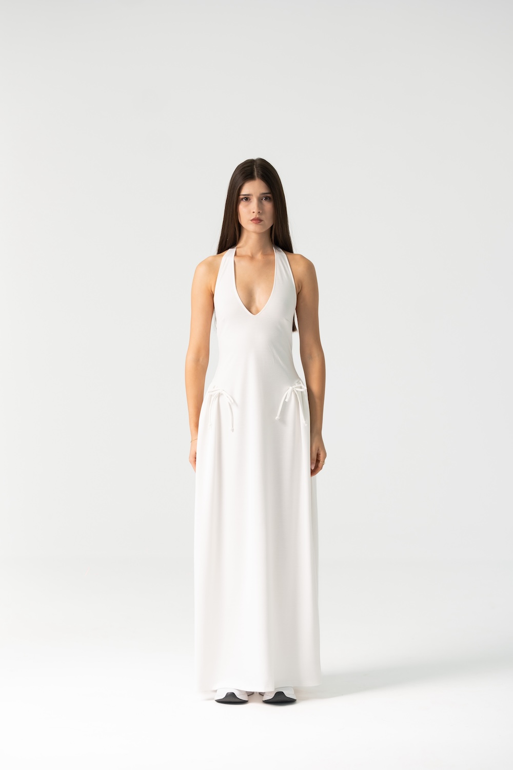 Ame Long Maxi Dress in  White