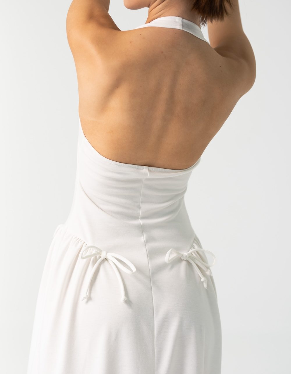 Ame Long Maxi Dress in  White - Image 7