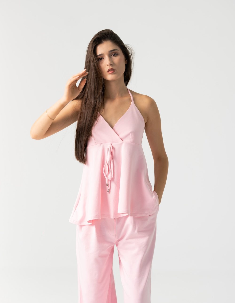 Lily Pants Set in Pastel Pink - Image 6