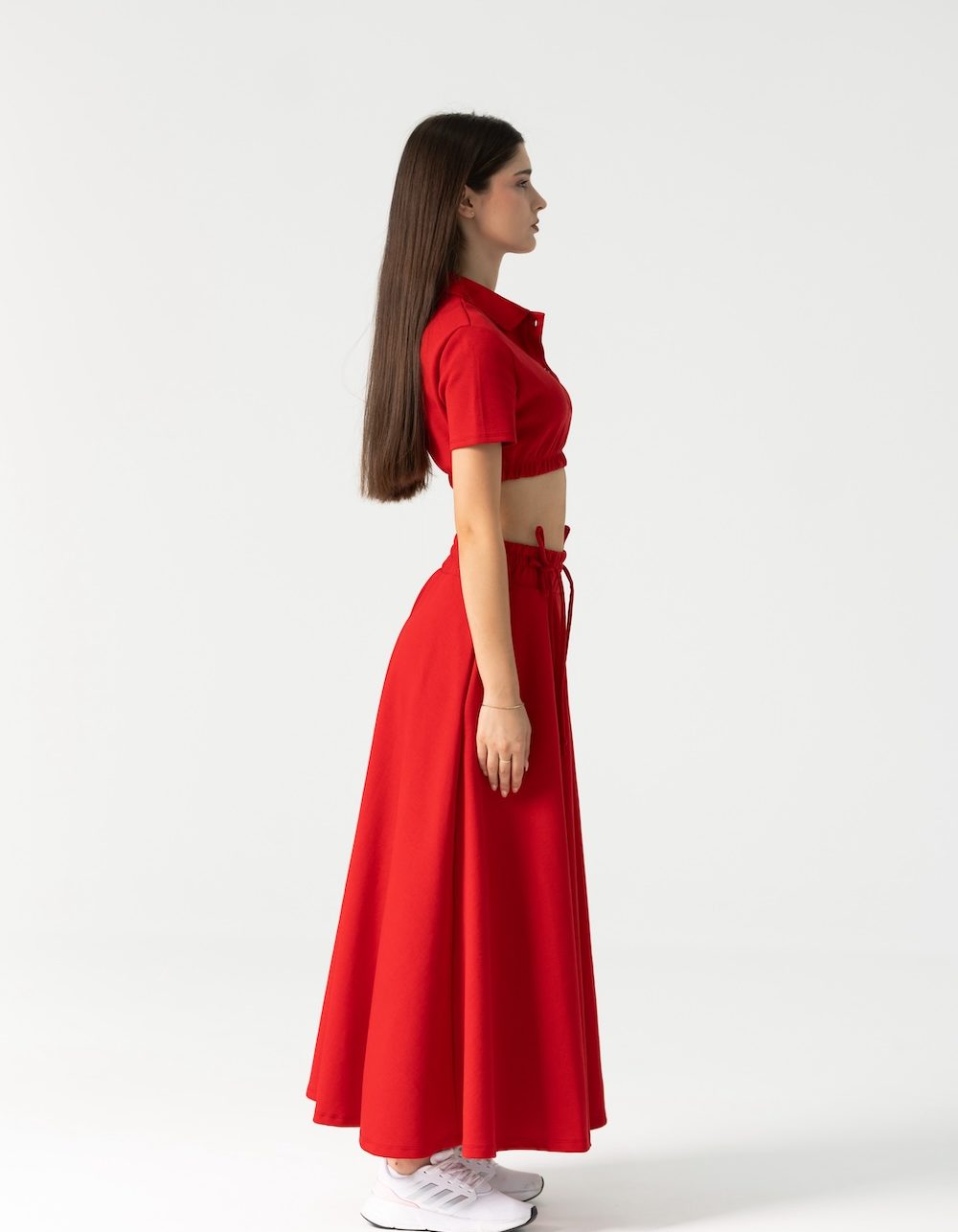 Runa Red Skirt Set - Image 3