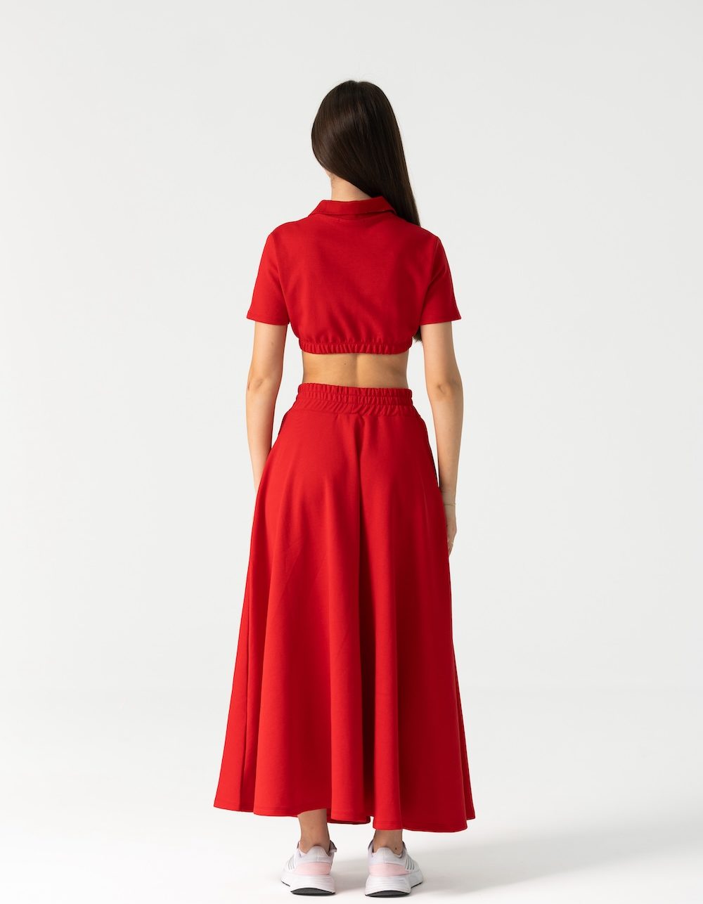 Runa Red Skirt Set - Image 4