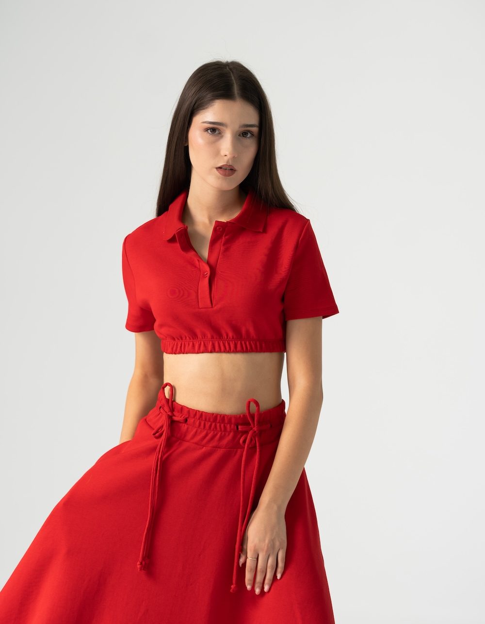 Runa Red Skirt Set - Image 5