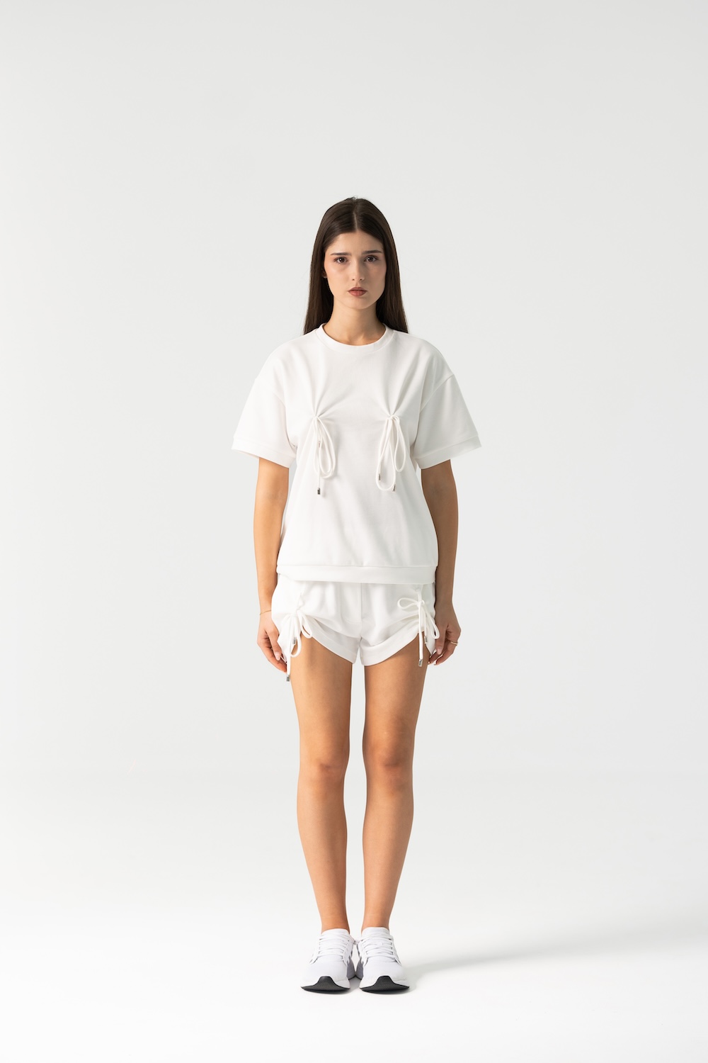 Sol Short Pant Set in White