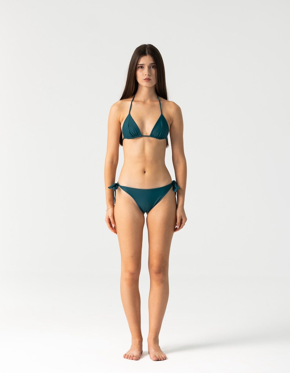 Zalea Bikini Set in Dark Cyan